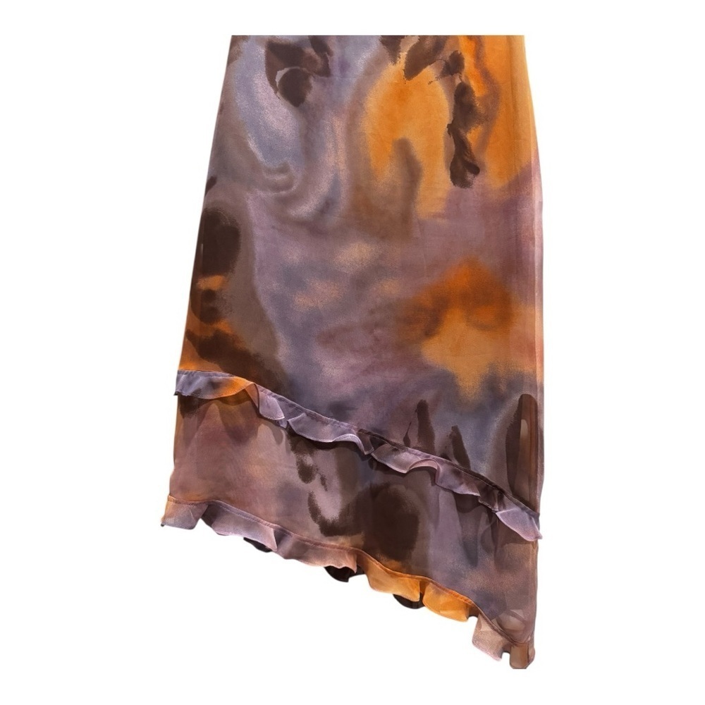 Pennyblack Made in Italy Asymmetrical Watercolor Print Dress | Size 10 NWOT - Picture 5 of 7